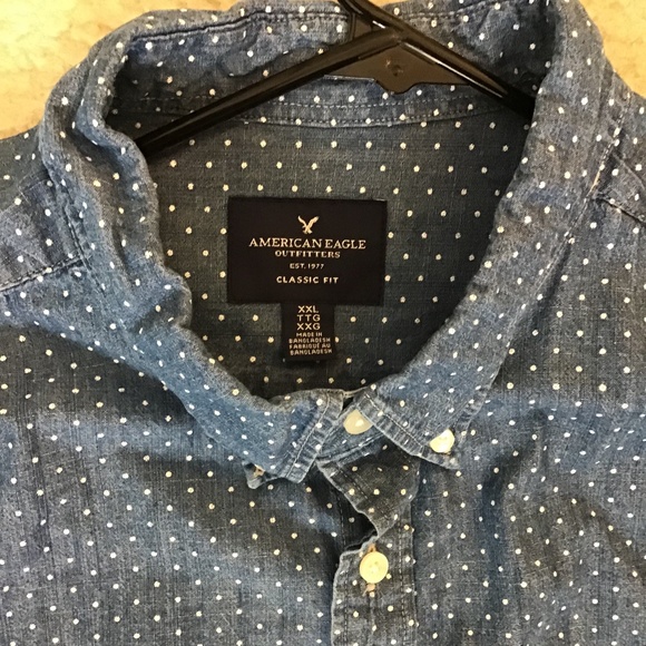 AMERICAN EAGLE SHIRT MEN’S XXL - Picture 2 of 4